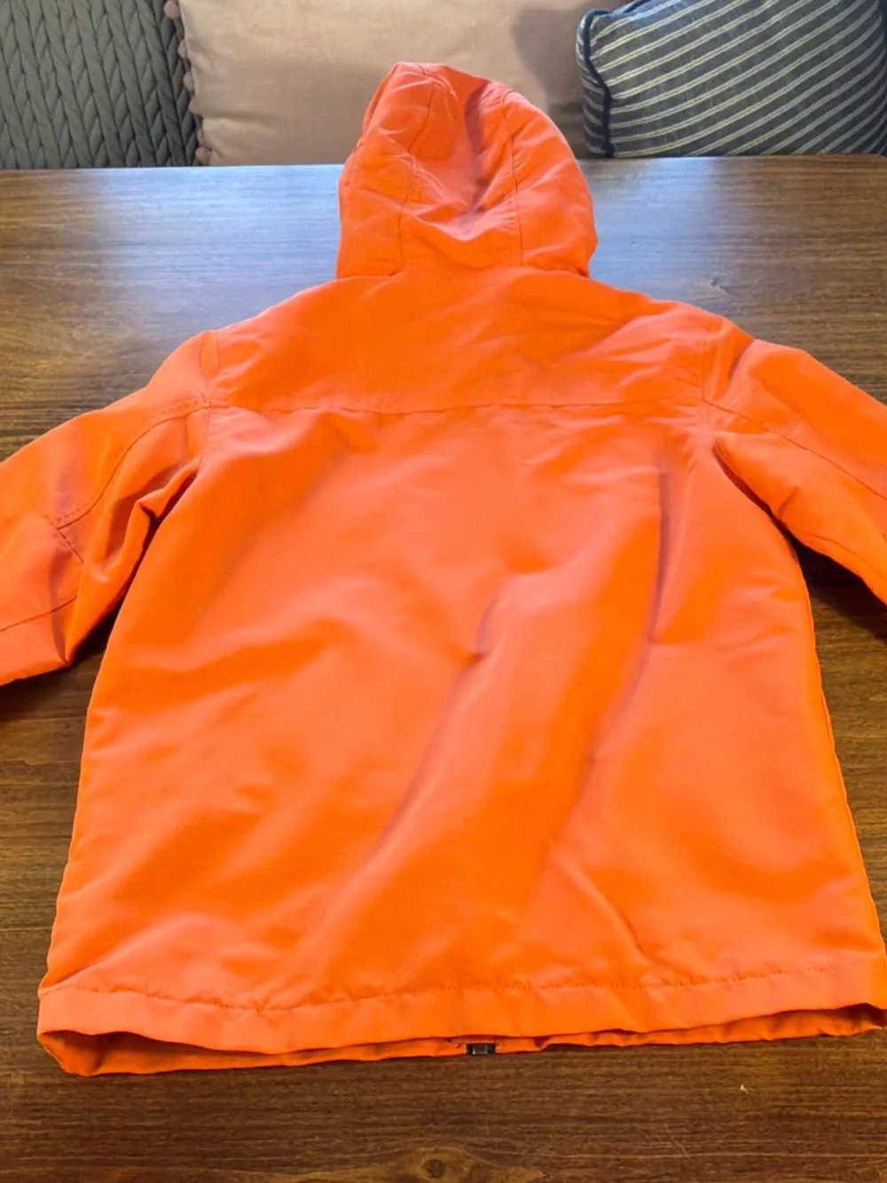 Gymboree Bright Orange Hooded Rain Jacket